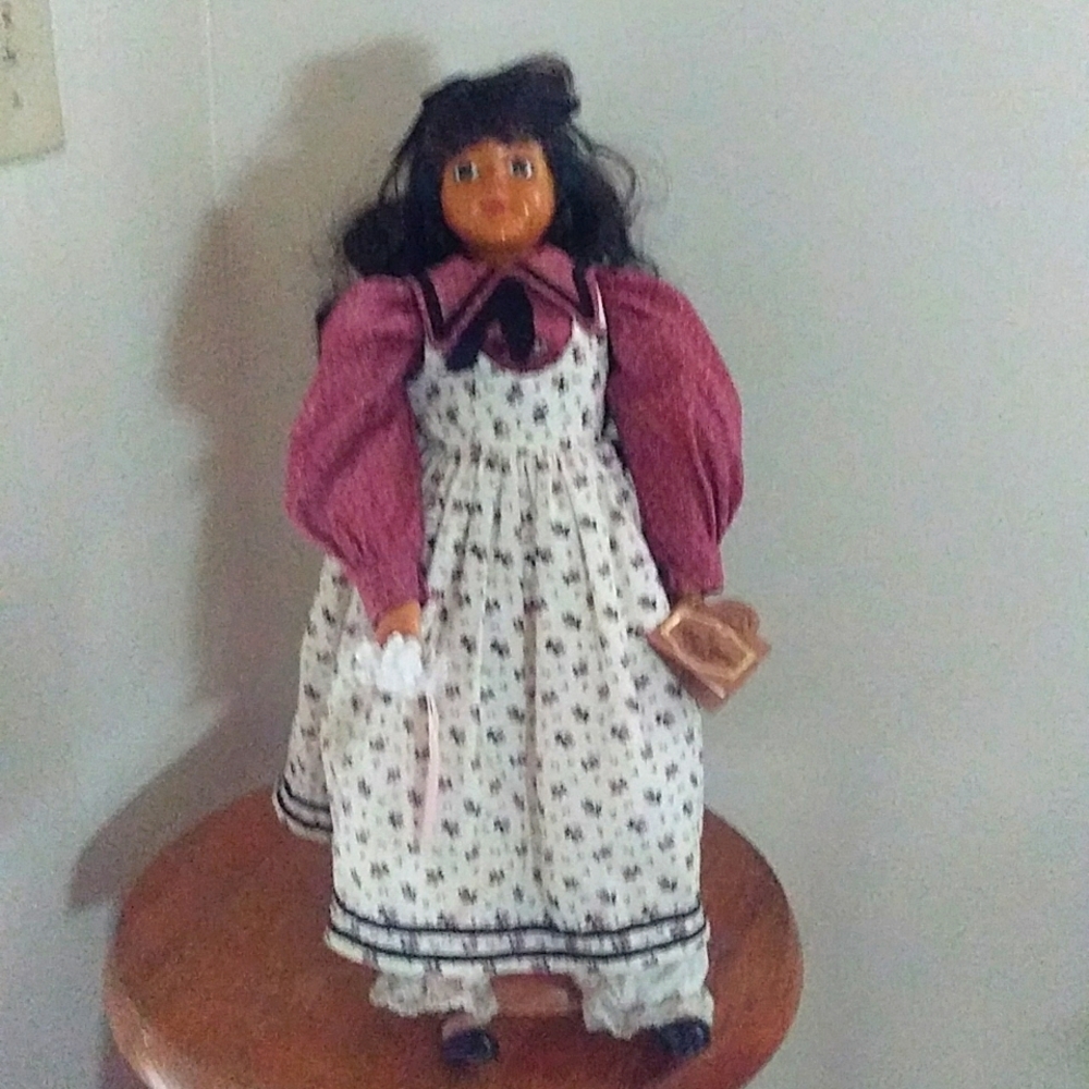 Raikes Hand Carved Wooden Doll Abigail 1991